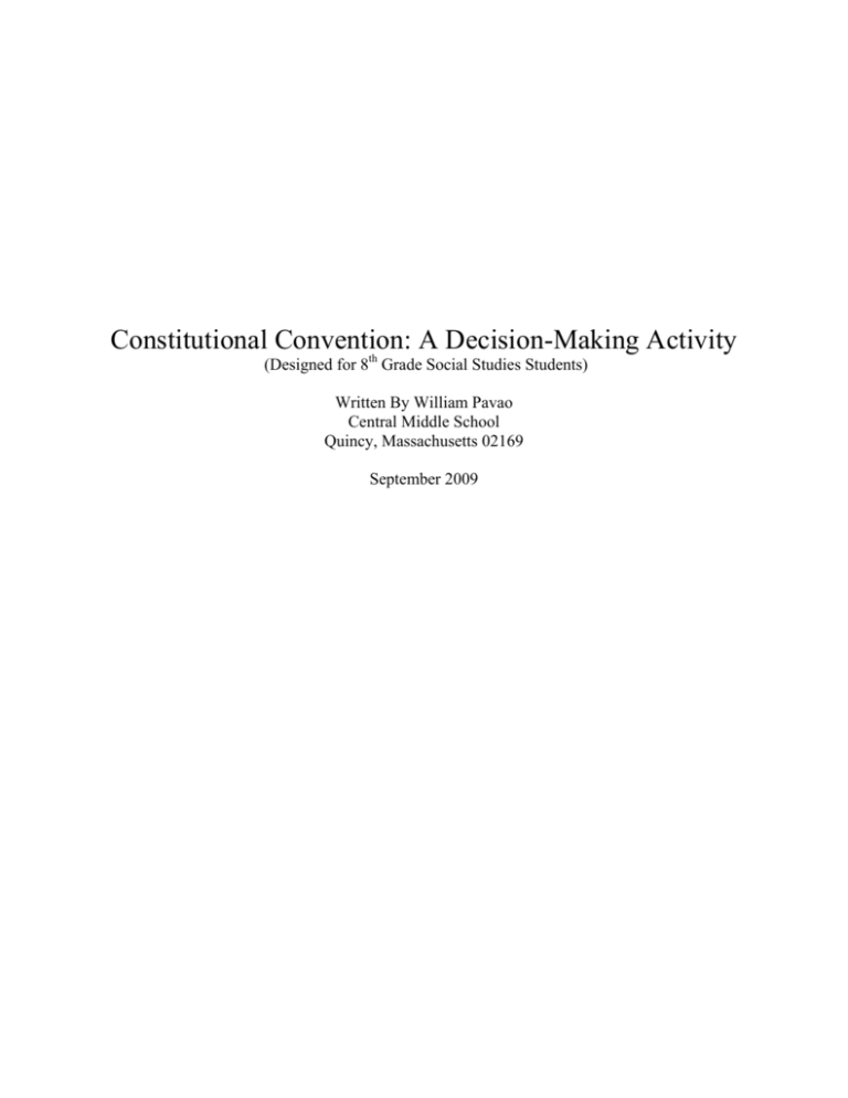 Constitutional Convention A Decision