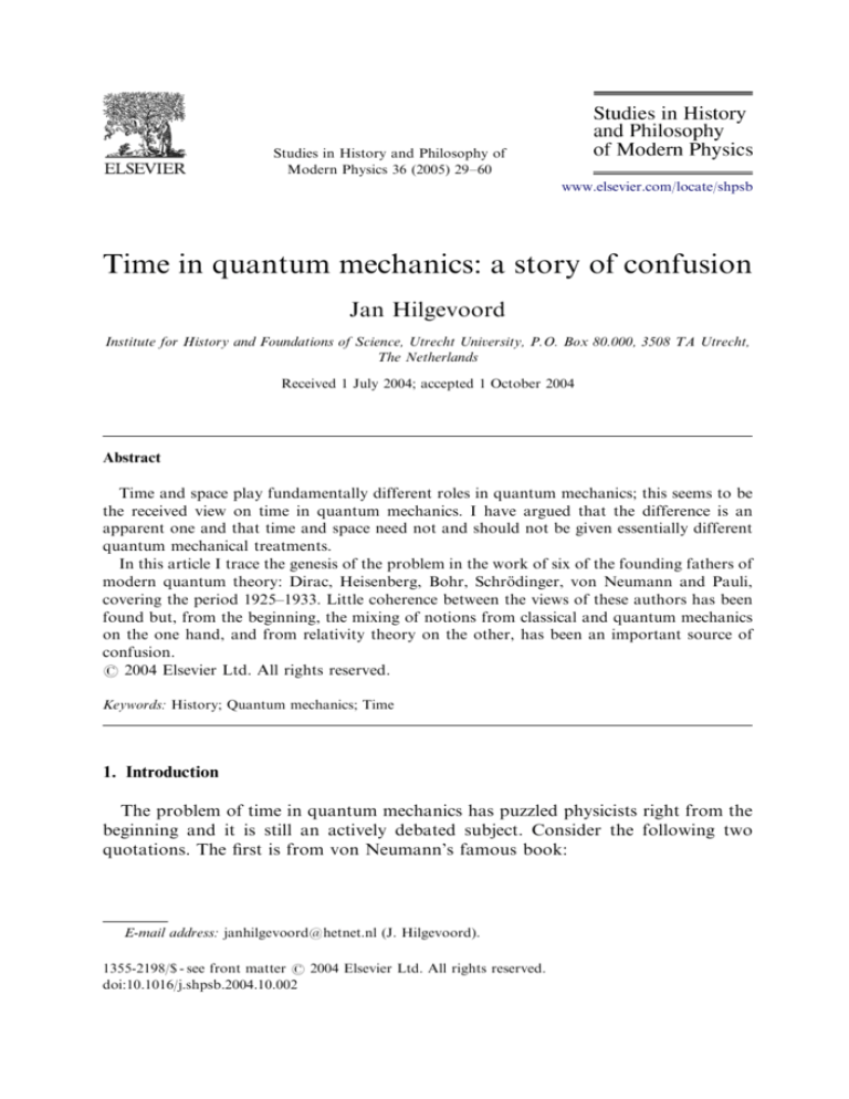 time-in-quantum-mechanics-a-story-of-confusion