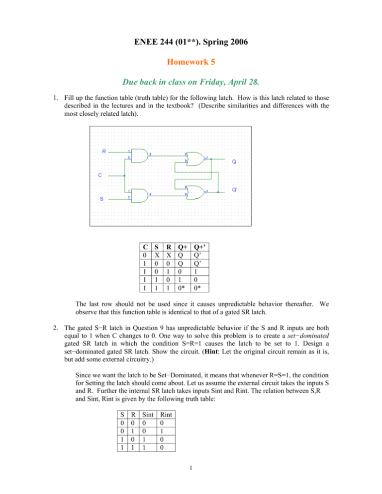 Solutions To Homework 5