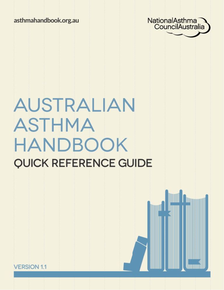 Quick reference guide Australian Asthma Handbook