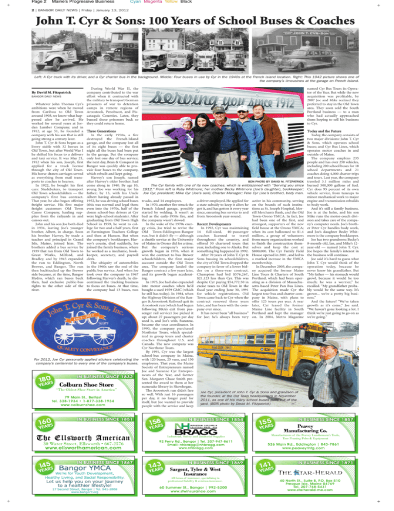 John T. Cyr & Sons 100 Years of School Buses