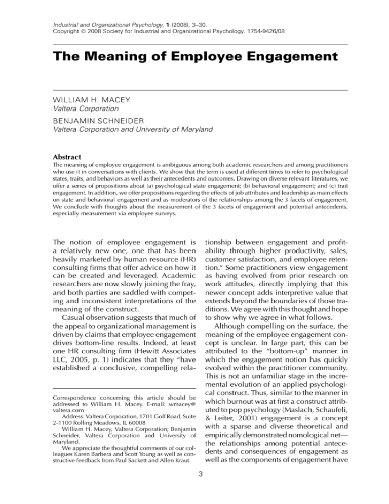 The Meaning Of Employee Engagement