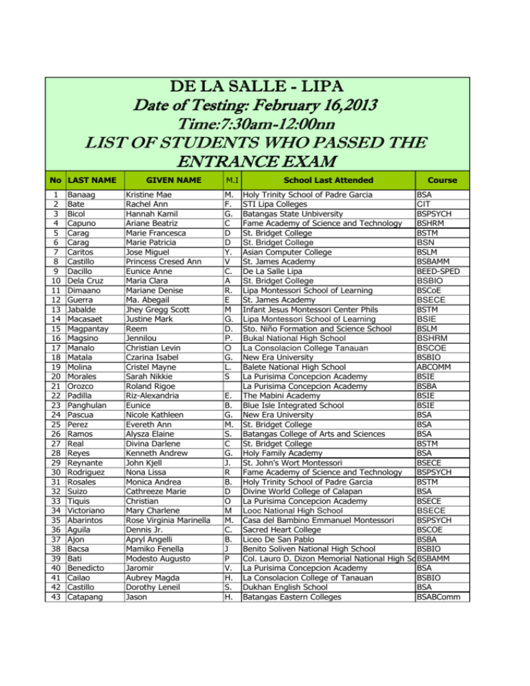 PDF De La Salle Lipa