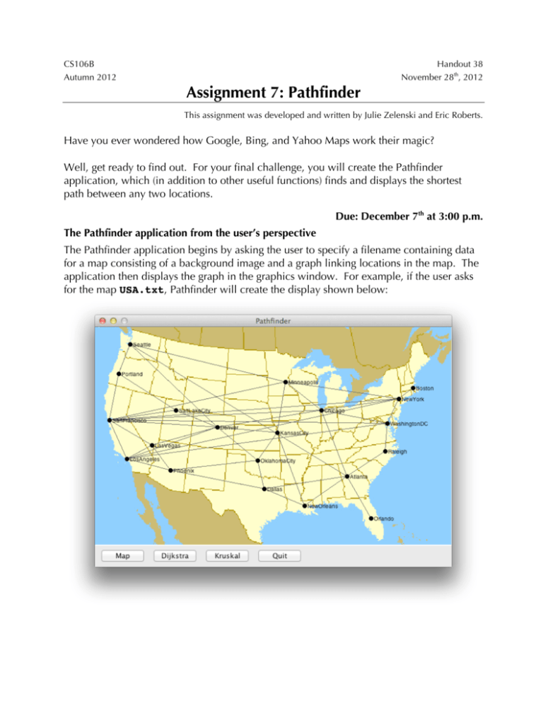 Assignment 7: Pathfinder