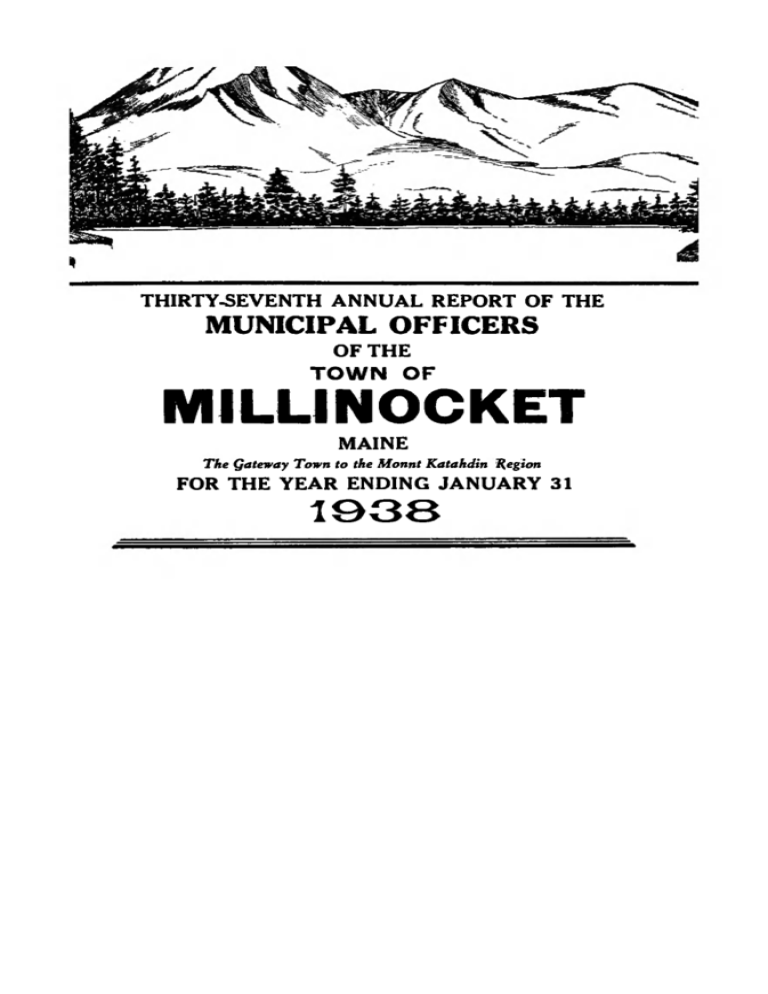 millinocket 1938 Fogler Library, University of Maine