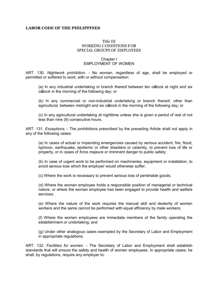 labor-code-of-the-philippines-department-of-labor-and-employment