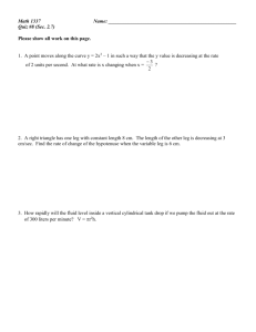 Applications of Derivatives Assignment Part 2