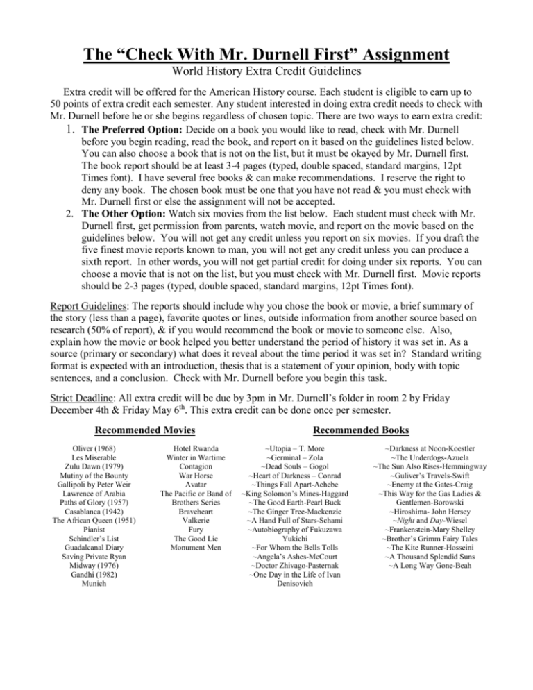 World History I Lindbergh School District