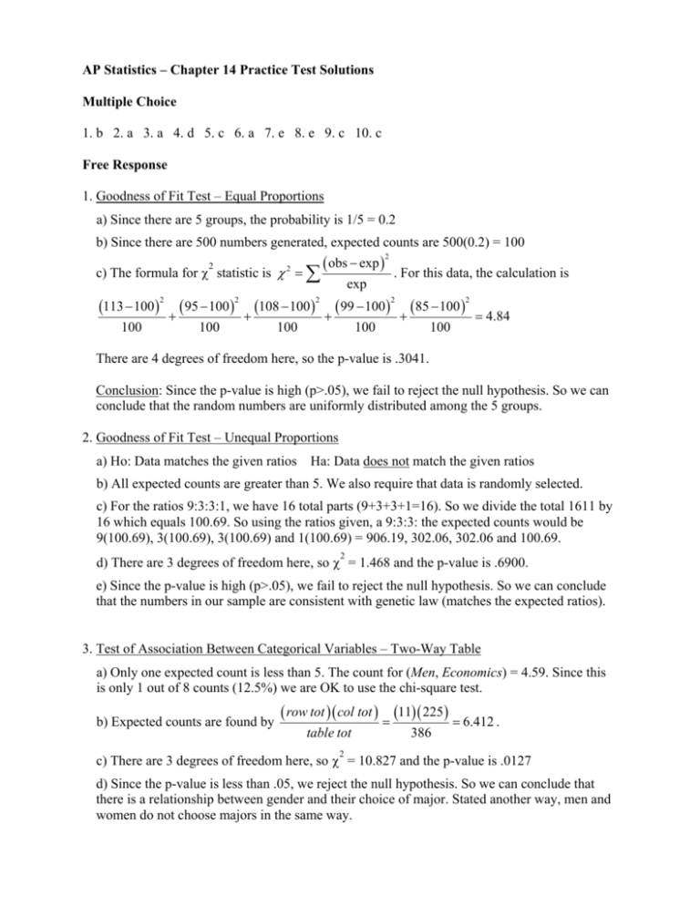 chapter 14 ap stats homework answers