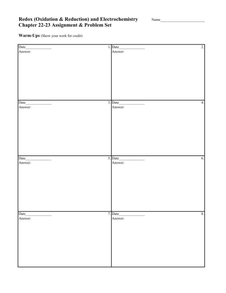 Chapter 21 Homework