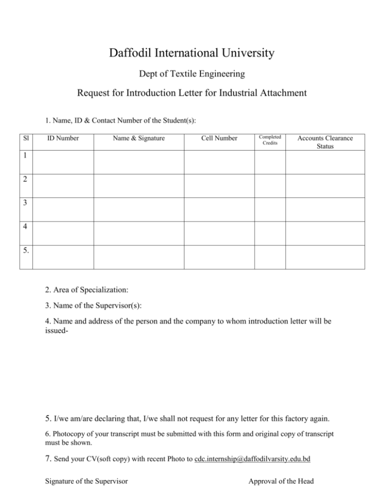 form attachment