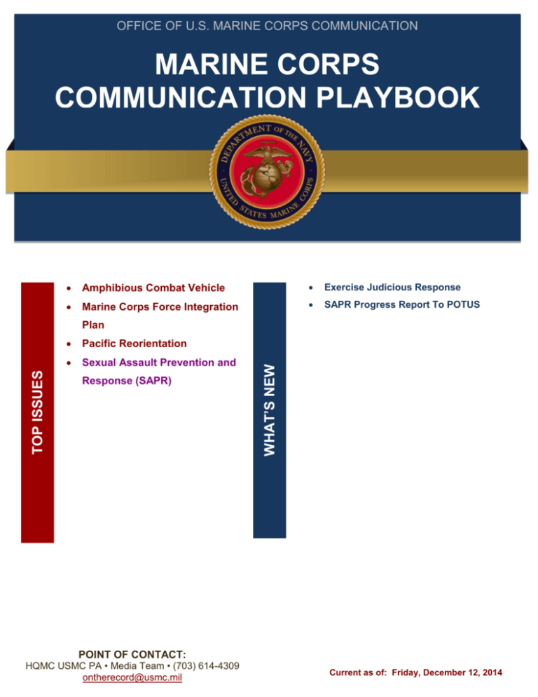 Usmc Playbook