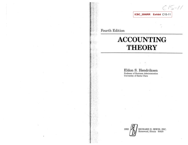 ACCOUNTING THEORY