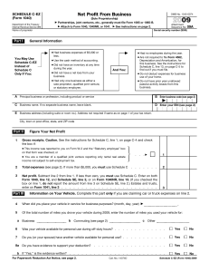 U.S. TREAS Form treas-irs-1040-schedule-c-ez-1992