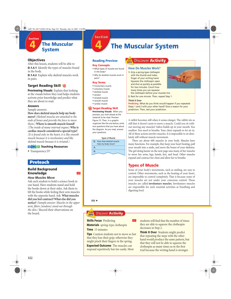 assignment 4 the muscle times needs you