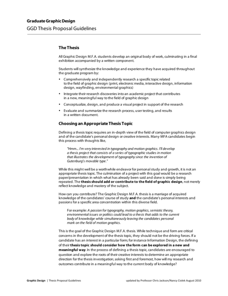 Thesis Proposal Guidelines Fall2010