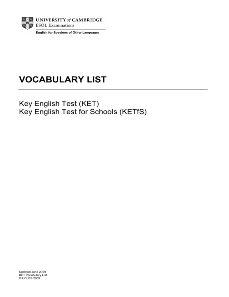 ket-vocabulary-list