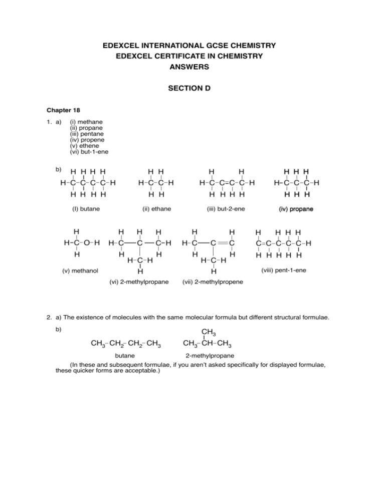 Edexcel International Gcse Chemistry Edexcel