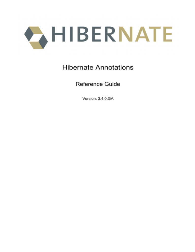 Hibernate Annotations