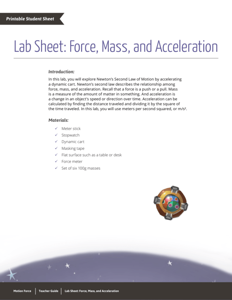 lab-sheet-force-mass-and-acceleration