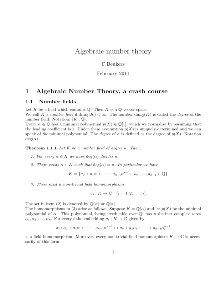 notes-on-algebraic-number-theory