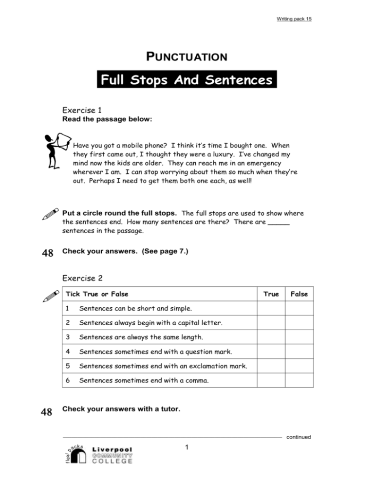 Punctuation - Borders College Moodle