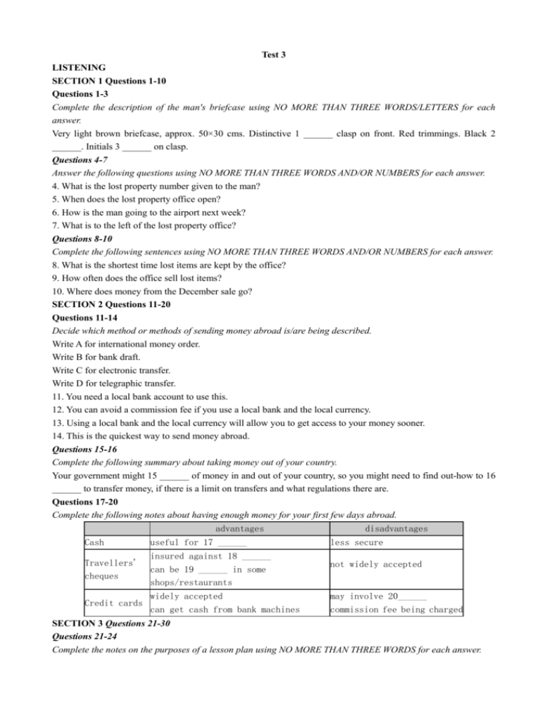 test-3-listening-section-1-questions-1-10-questions-1