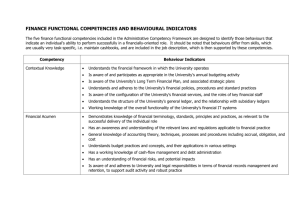 Marketing Functional Competencies And