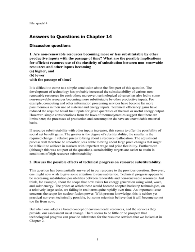 chapter 14 critical thinking answers