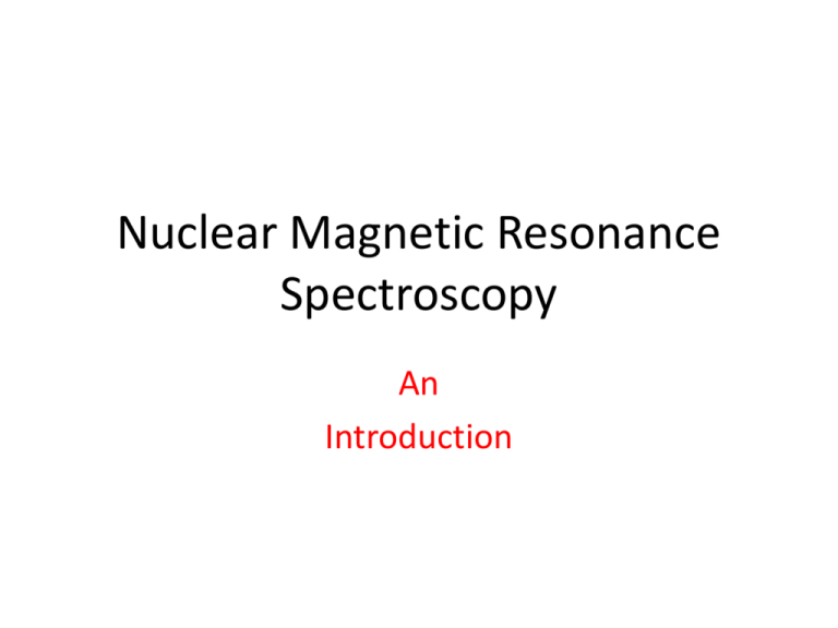 NMR Spectroscopy