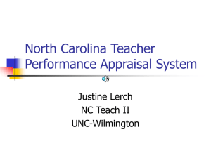 North Carolina Teacher Performance Appraisal System