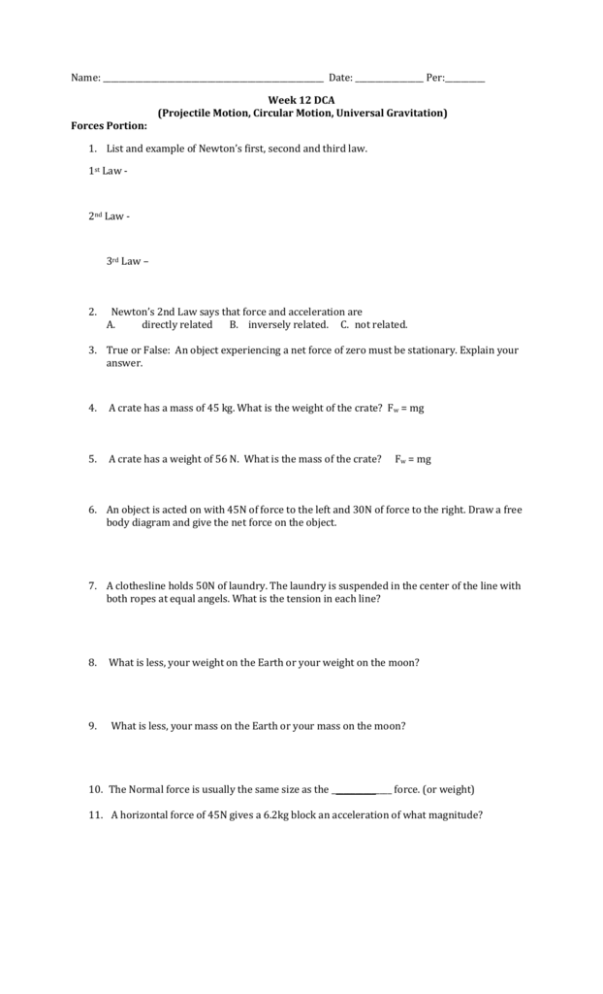 projectile motion problems