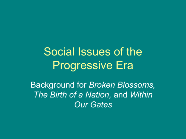 social-issues-of-the-progressive-era