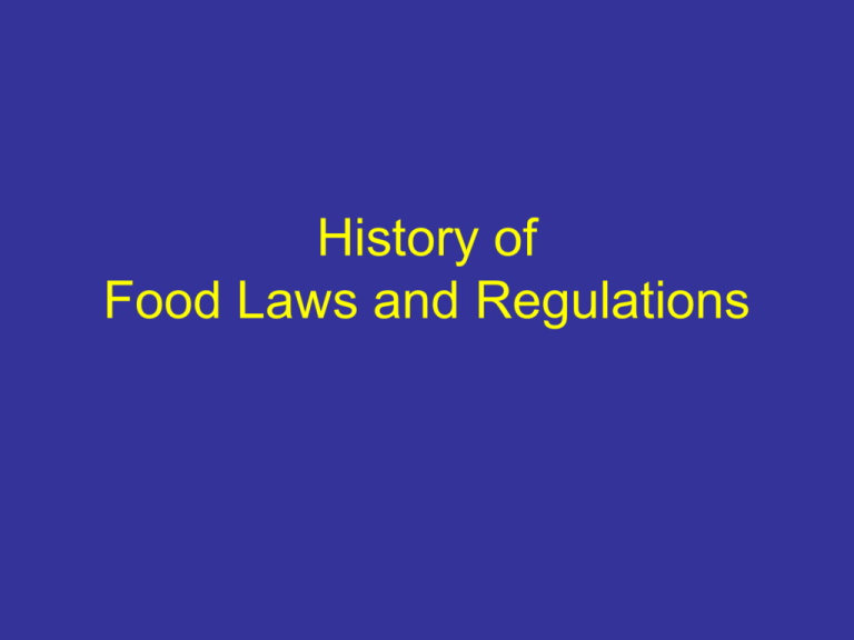 history-of-food-laws-and-regulations