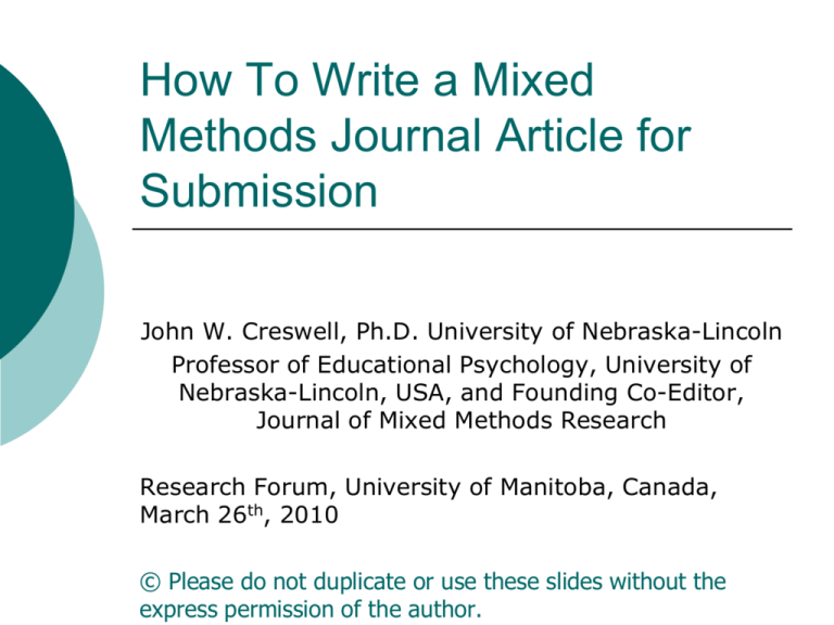 mixed methods research journal article
