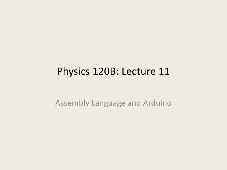 PowerPoint Lecture - UCSD Department Of Physics