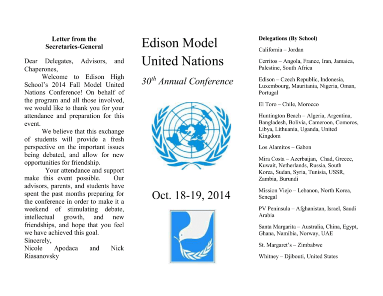 conference-schedule-edison-high-school-mun
