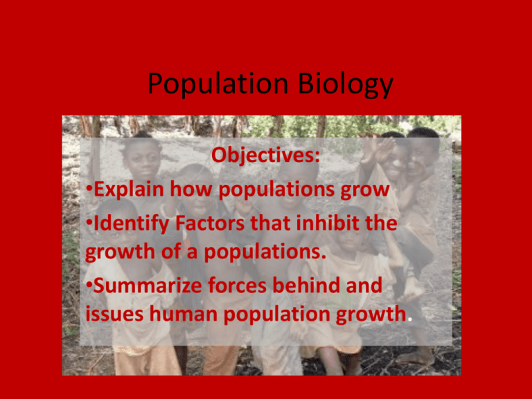 case study population biology