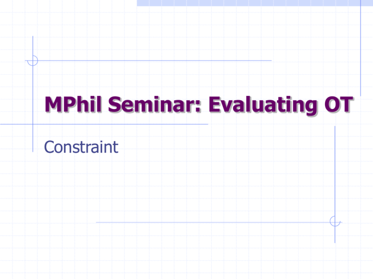 mphil-2007-constraints