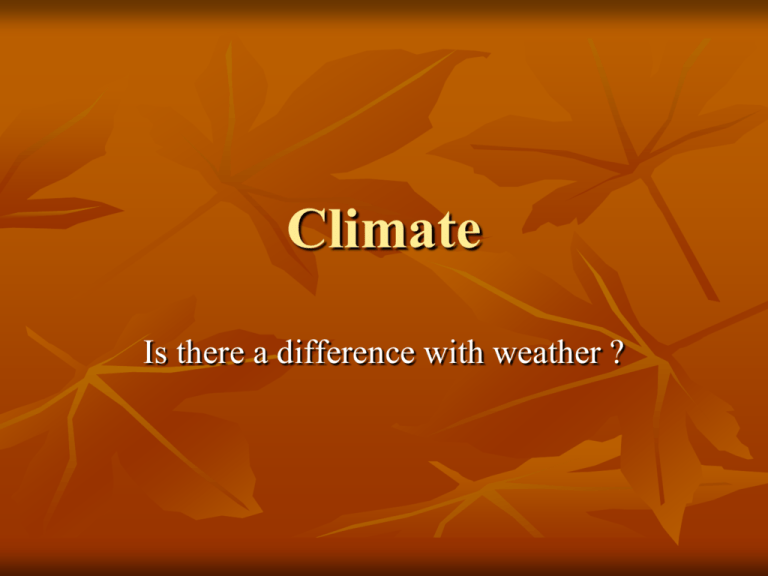 climate