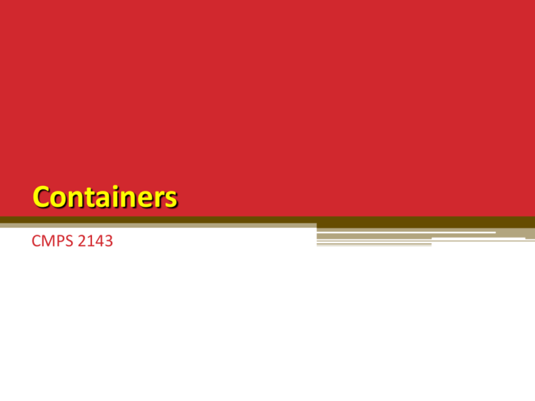 Containers Containers