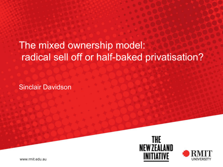 The Mixed Ownership Model