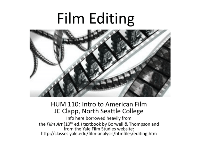 Film Editing North Seattle College