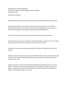 2011 4th Quarter Board of Directors Meeting/Transition