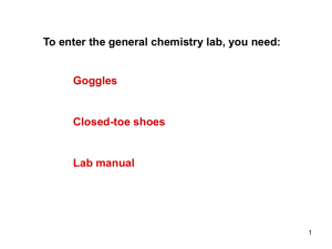 THE BALANCE, GRADUATED CYLINDER, BURET, AND BUNSEN