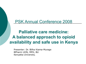 Palliative care medicine: A balanced approach
