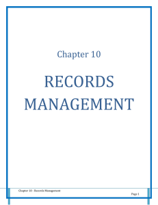 Records Management