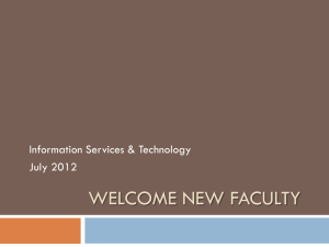 Welcome New Faculty - UM Resources Home