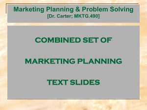 Chapter 6: Developing Product and Brand Strategy