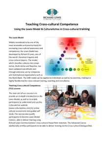 Cross-cultural Competence Training: Lewis Model & CultureActive